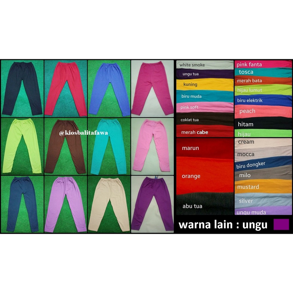 Legging Anak 1-2 Tahun / Celana Panjang Anak Perempuan Leging Kaos Ketat Cewek Pants Adem Murah kiosbalitaaprilia