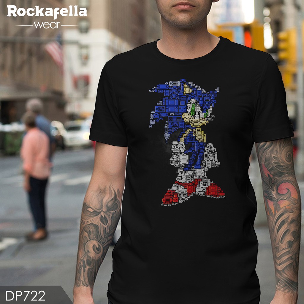 T Shirt DP722, Retro Gaming Series - Sonic Sega