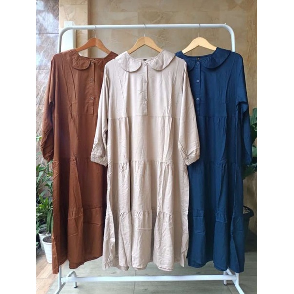 MELANI TUNIK MIDI DRESSJUMBO GROSIR BY MIB / TUNIK TERBARU
