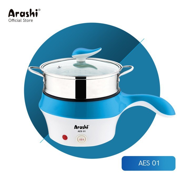 Arashi AES 01 Electric Steamer Panci Kukusan Listrik 200 W 0.8 Liter