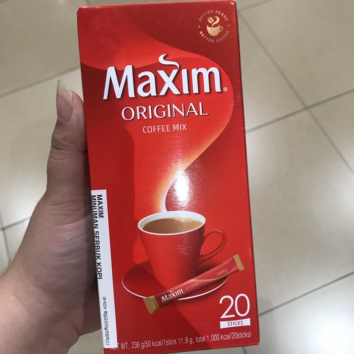 Maxim Original Coffee Mix 20 Sticks. 236grams Instant Coffee Korea