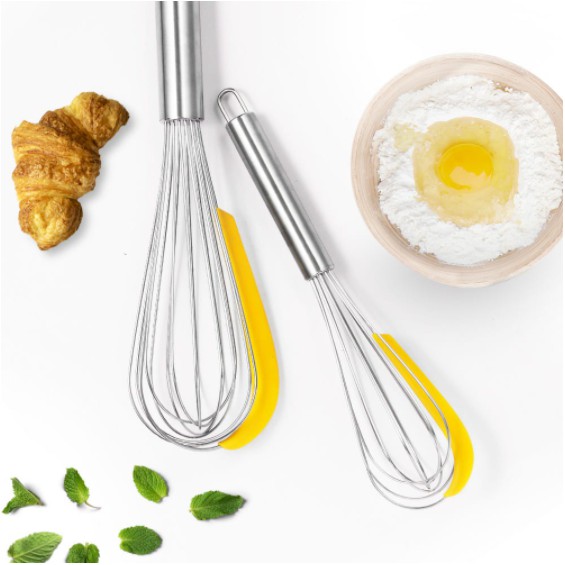 WHISK WHISKER WHISKTULA SPATULA STAINLESS EGG SEPARATOR SET / WHISK BESAR KECIL / EGG SEPARATOR