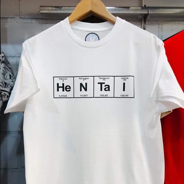 BAJU KAOS DISTRO MURAH ANIME HENT4I HELIM NITROGEN TANTALUM IODINE
