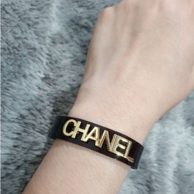 Gelang ch bahan jelly gelang tangan wanita branded import