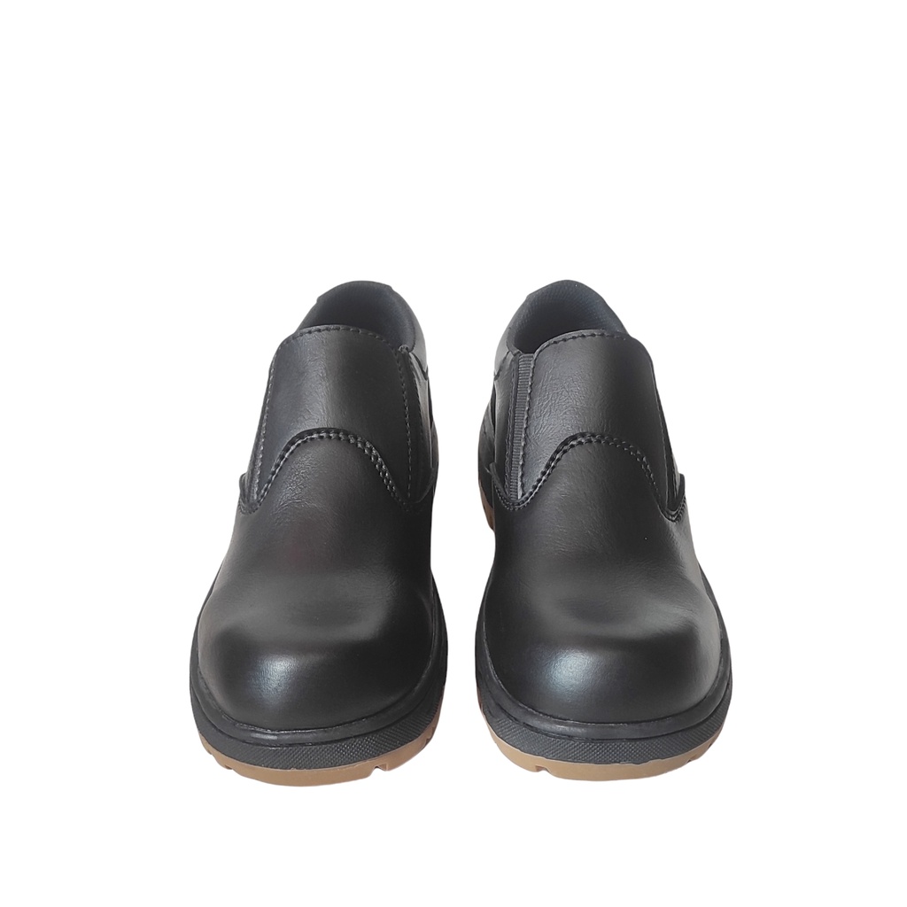 Sepatu Safety Pria Slip On Safety Boots Ujung Besi Sepatu Kerja Pria Termurah Anti Licin Great Footwear GF 222