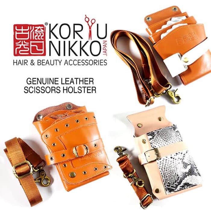 Alat Potong Rambut Styling Wanita Promo Tas Gunting Kulit Asli Koryu Nikko Original Ka OBGA6468