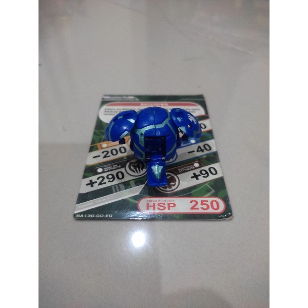 bakugan battle brawlers saurus aquos blue & normal card