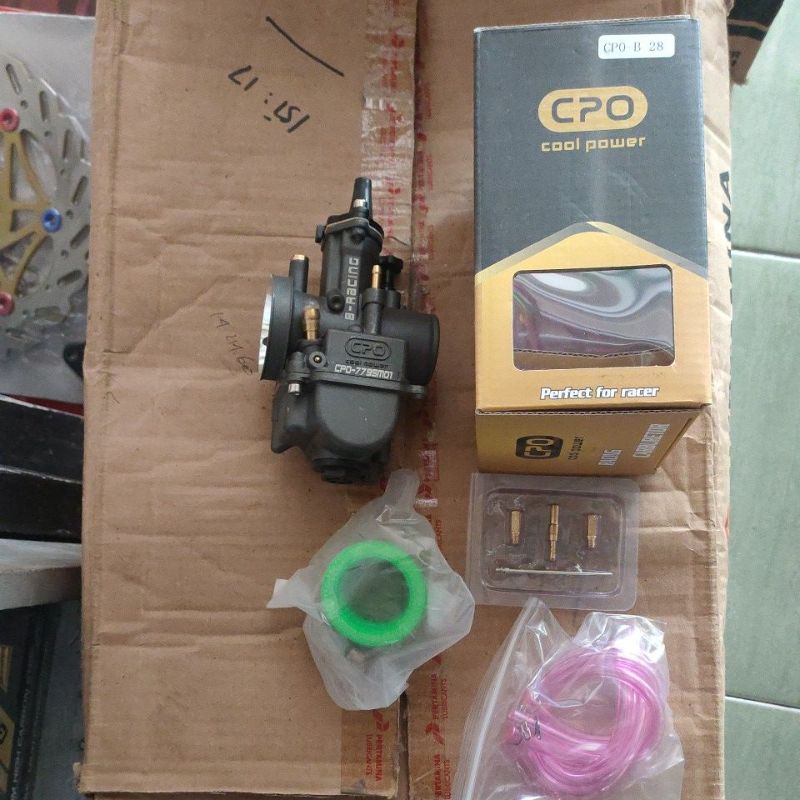 Karburator Karbu Pwk CPO NGO SUDCO 24 26 28 30 32 34 Black Series Hitam Easy-Pe b28