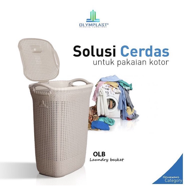 Jual Keranjang Baju Kotor Laundry Basket Olymplast Shopee Indonesia