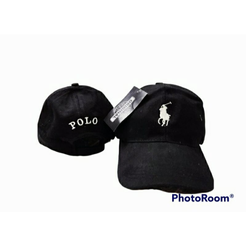 (BISA COD) TOPI BASEBALL POLO BLACK