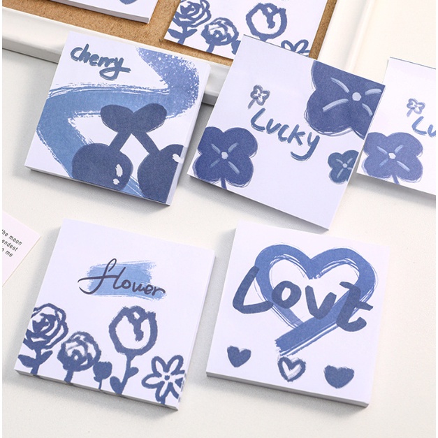 

Sticky notes simple blue Memo note lucu