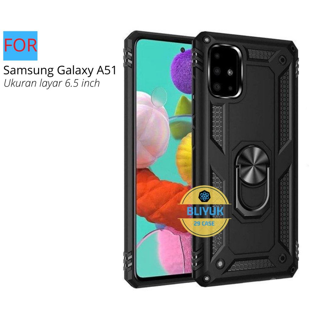 Hard Case Samsung Galaxy A51 Ring ARMOR Kickstand Hybrid