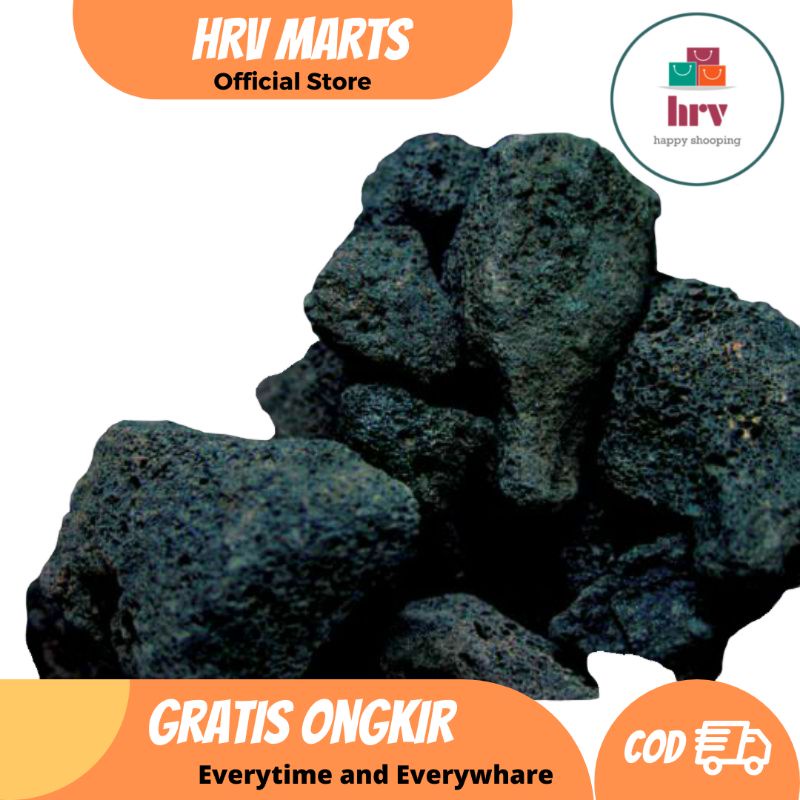 Jual Batu Lavarock Lava Rock Hitam Kg Aquascape Shopee Indonesia