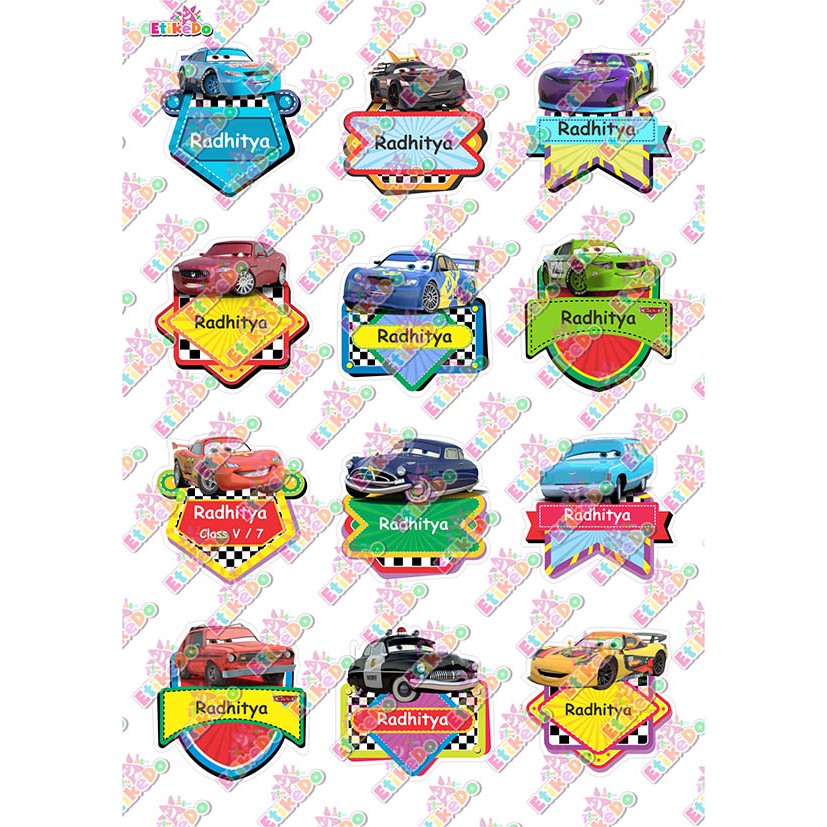 

LABEL NAMA CARS 48 STIKER - ANTI AIR/ROBEK/LUNTUR -2 Nama CR1L2