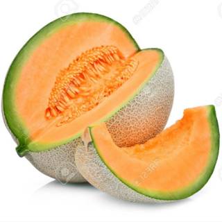 Bibit benih melon  warna  orange dan hijau  20 butir benih 