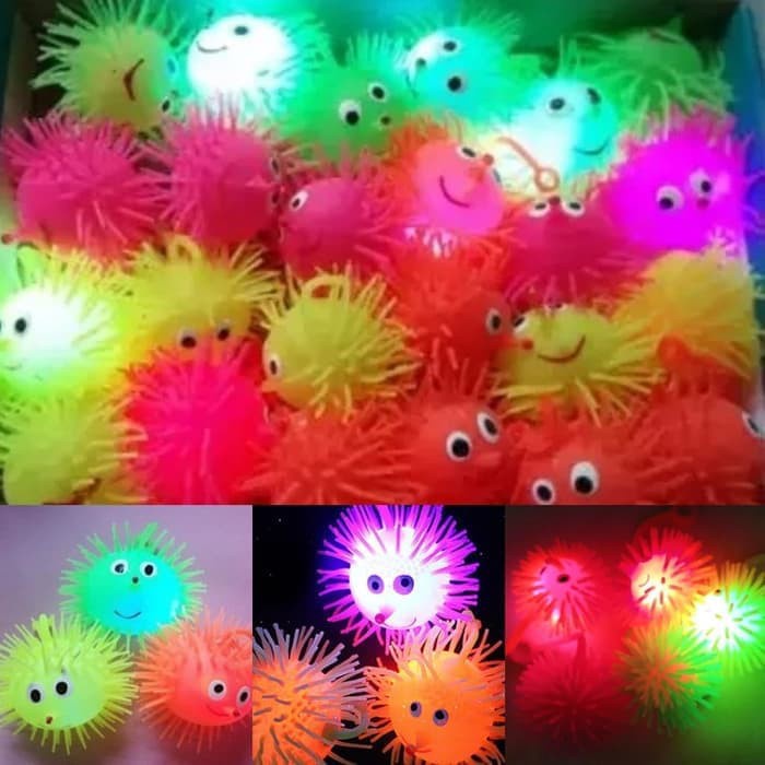 Puffer Ball Mainan Yoyo Ubur-Ubur Lampu Mainan Anak Laki-Laki dan Perempuan