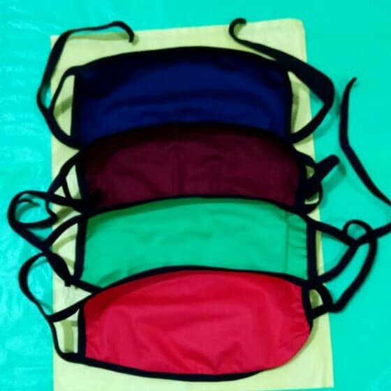masker kain katun 2 ply masker hijab kain katun 2 lapis