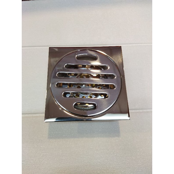 Smart Floor Drain Hitam/Saringan Got/Anti Bau/Anti Serangga/Kuningan Chrome Tebal