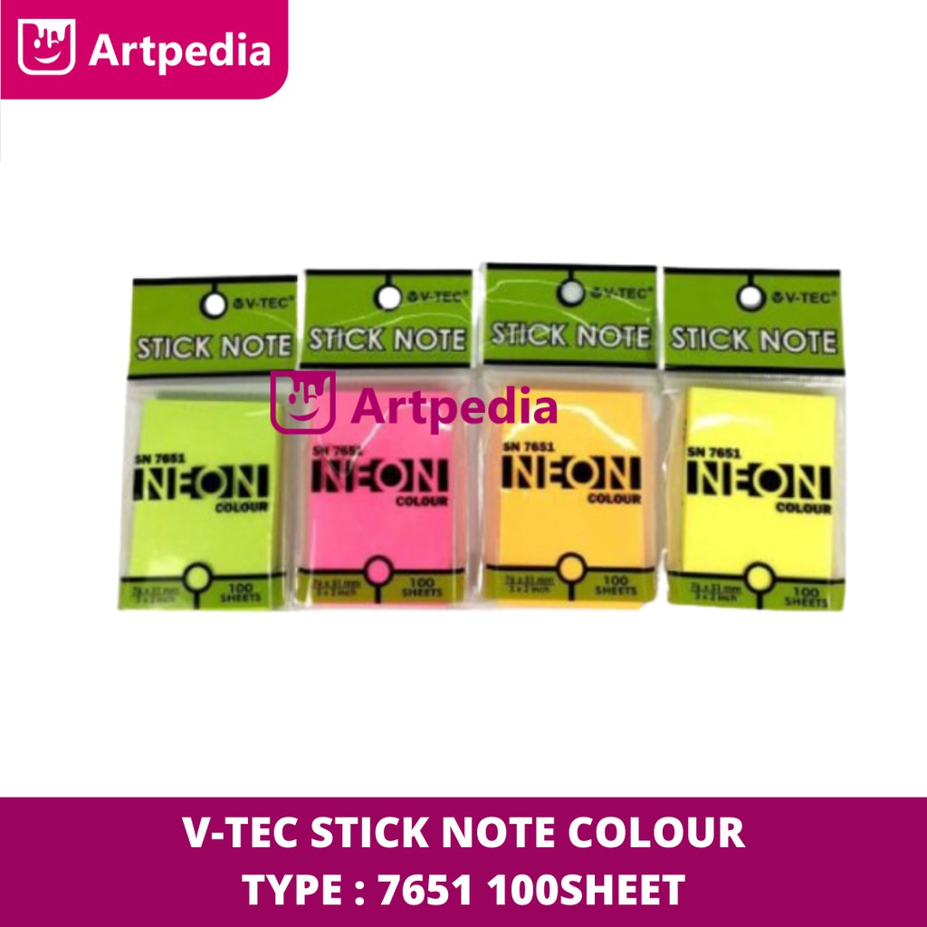 

Stick Note V-TEC SN-7651(76x51mm) / sticky Note