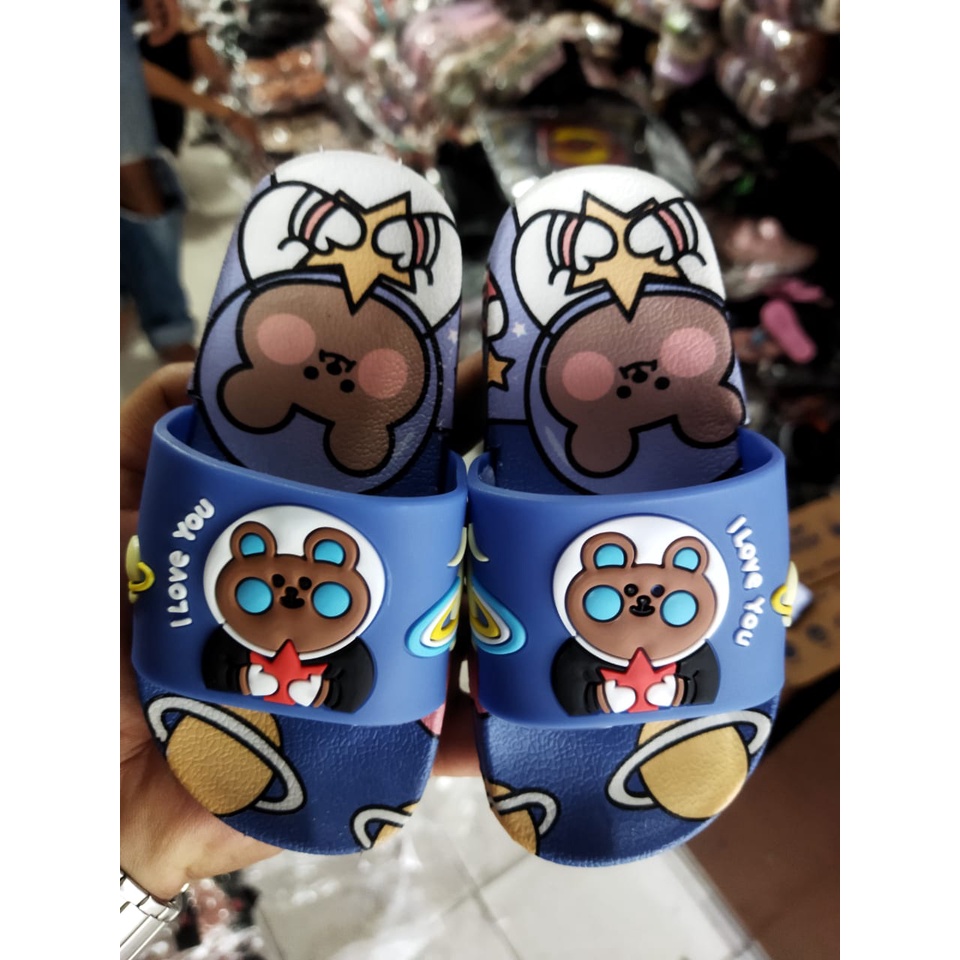 Sandal Slop Anak BT21 BTS balance 009-s2 24-35/ sandal anak slop import /sadal bt21 bts