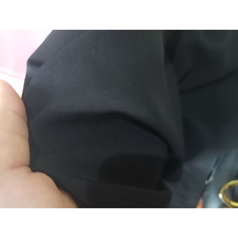 Kain wolfis jetblack hitam pekat