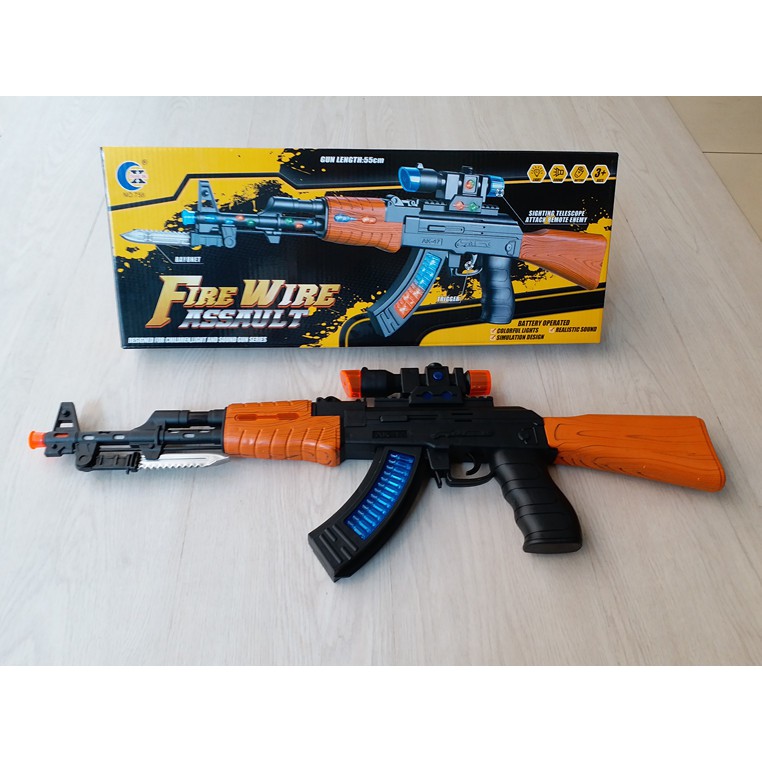  MAINAN  PISTOL  SNIPER FIRE WIRE ASSAULT PISTOL  SENAPAN 