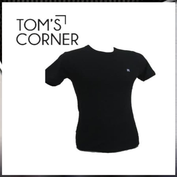 BS Kaos Oblong Pria KINGSMAN HITAM V & O neck| Rider | Gtman | Crocodile - Hitam V neck XXL