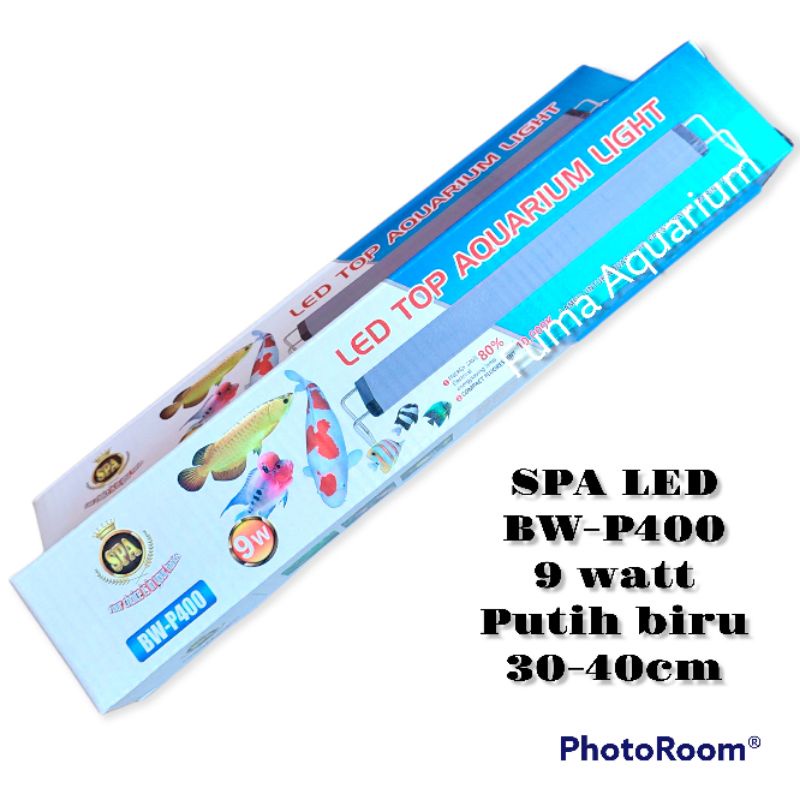 Lampu Led Aquarium Sakkai Pro SPA BW-P400 9watt 40cm Putih Biru Lampu Gantung - Lampu Atas Akuarium Aquascape