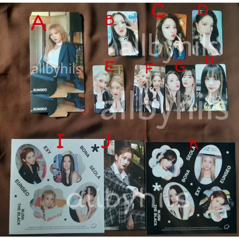 WJSN The Black Bona Eunseo Seola Exy PC sticker Bookmark
