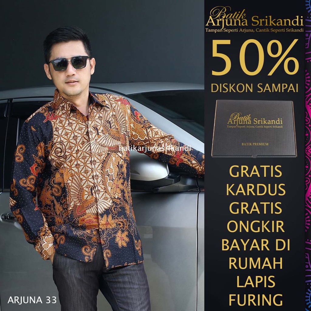 Kemaja Batik Pria Lengan Panjang Baju Hem Atasan Pria Batik Pria Lengan Panjang Baju Batik Pria Leng