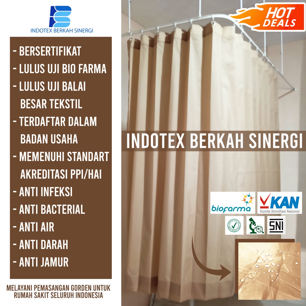 GORDEN RUMAH SAKIT | SEKAT | KLINIK | SPA | SALON | CARA MEMASANG TIRAI RUMAH SAKIT  / JUAL REL GORD