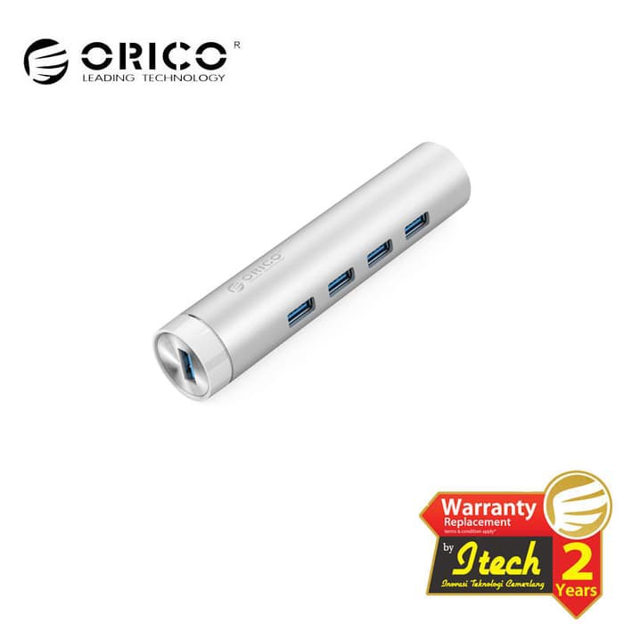 USB 3.0 Hub orico 4 Port Aluminum include Type-A &amp; Type-C Cable super speed ARH4-U3 - Terminal usb