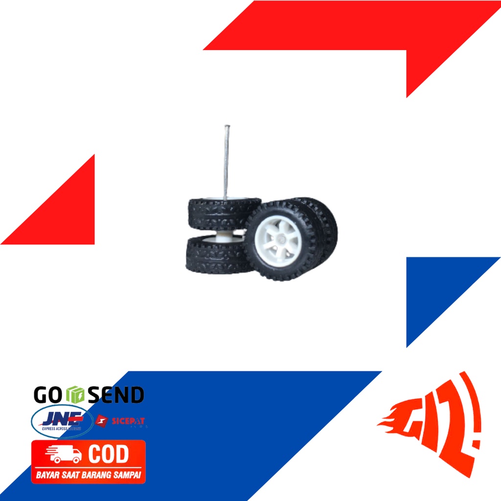 Ban Karet Hotwheels TE37 White model Offroad