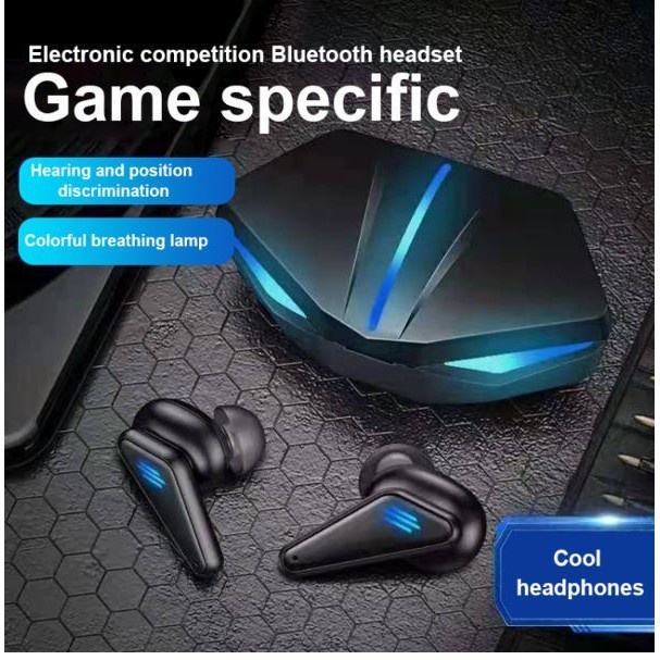 K55 Gaming Earphone Earset Headset Bluetooth Wireless Game Sports K-55