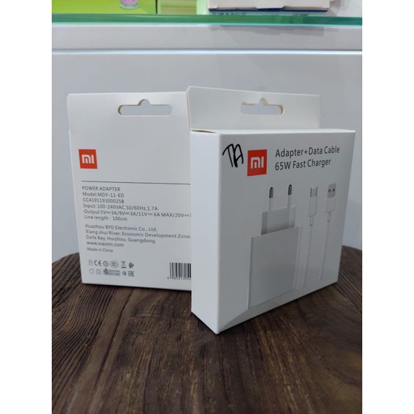 CHARGER XIAOMIL ORIGINAL TYPE-C 65W 3.0 A CASAN ORI TRAVEL CHARGER