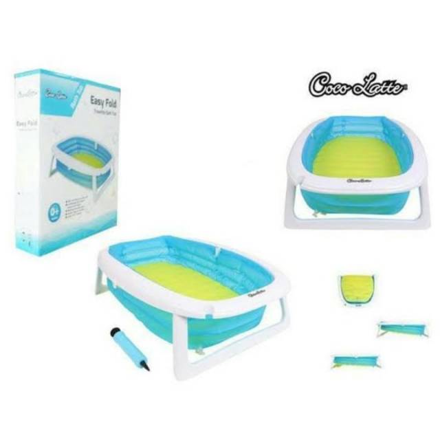 Cocolatte Easy Fold Travelite Bath Tub Makassar baskom bayi mandi tiup