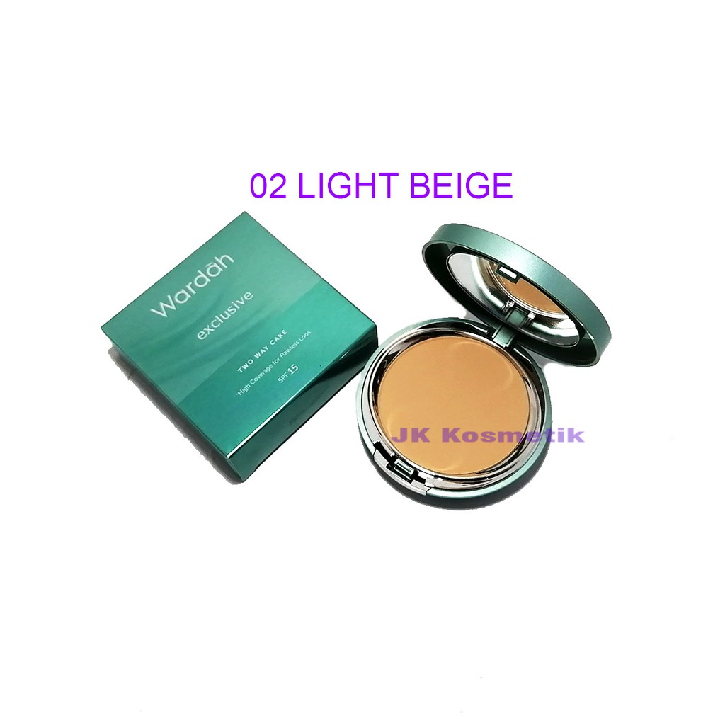 Wardah EXCLUSIVE Two Way Cake TWC 02 Light Beige Shopee