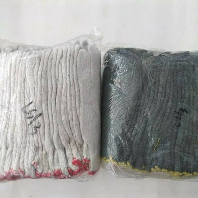 SARUNG TANGAN KAIN PUTIH ABU 24 PCS 12 PASANG MURAH SARUNG TANGAN KAIN PUTIH ABU 24 PCS 12 PASANG MURAH