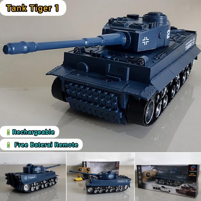 Rc Battle Tank Tiger 1 Mainan Anak Tank Rc Remote Control
