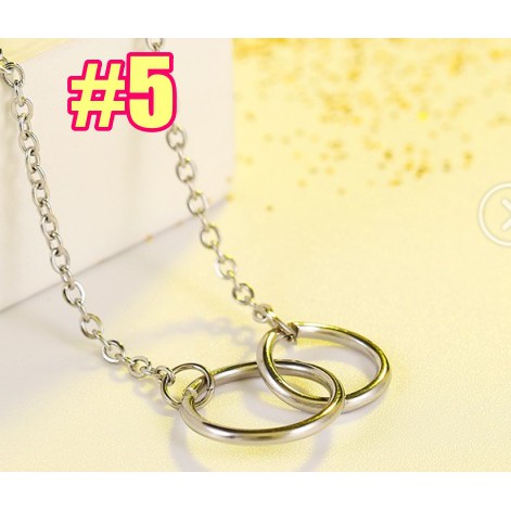 MORYMOSHI K01 Kalung Wanita Liontin Stainless Trendy Fashion Wanita Korea Aksesoris Murah