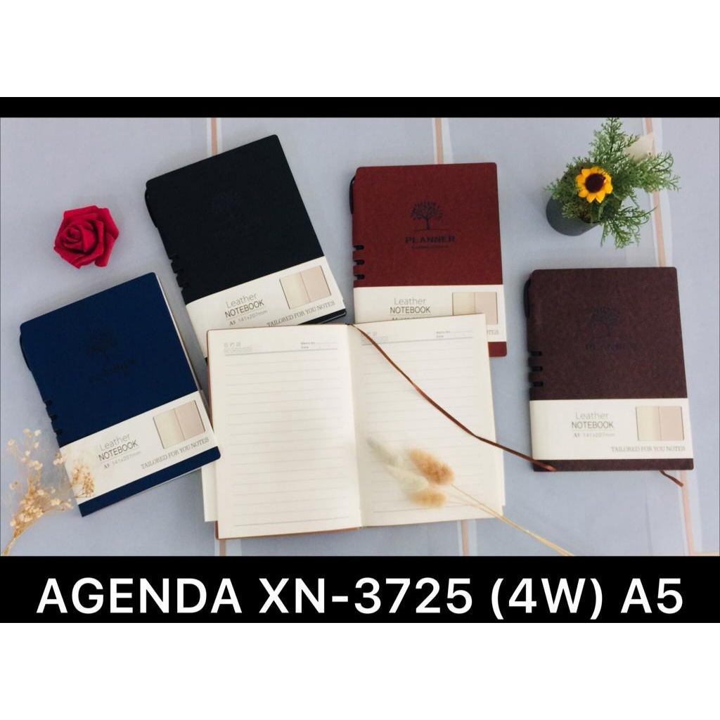 

AS888 - Buku Agenda Planner Notebook Ukuran A5 Free Pulpen ( 21 X 15.5 Cm) Isi 192 Halaman