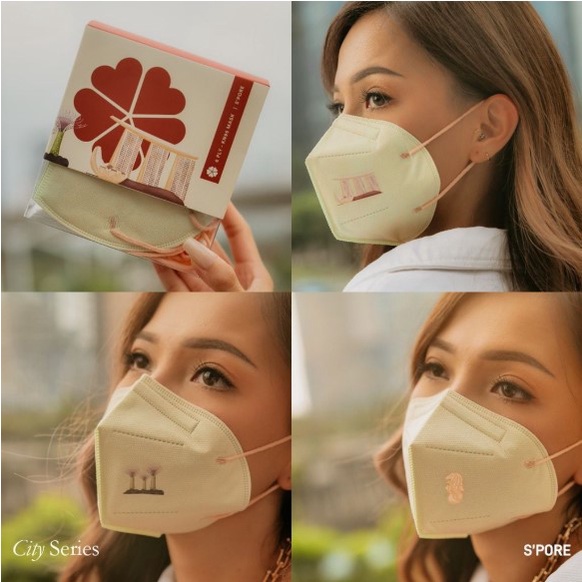 Masker Fivecare Series KN95 - the city series | 6PLY filter adjustable