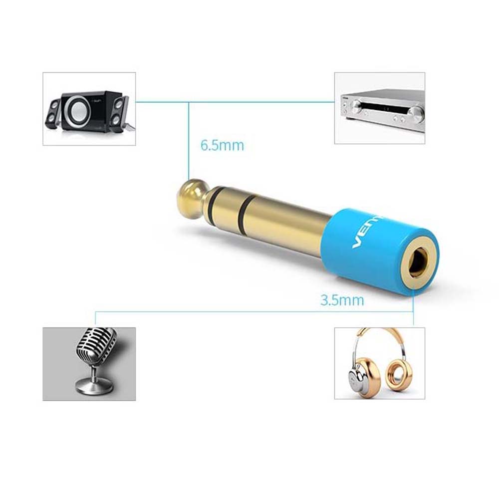 Rebuy Adapter Jack Audio 6.35-3.5 / 6.35mm Ke 3.5mm