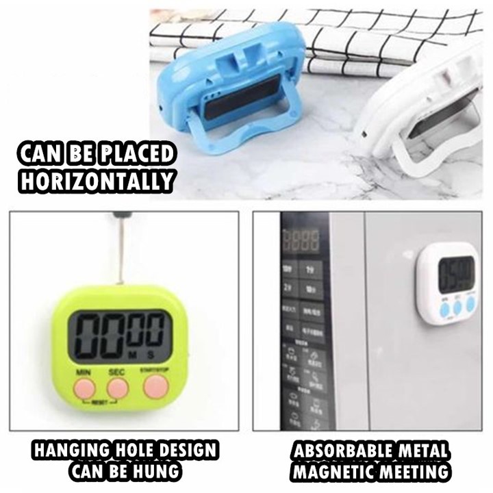 Timer Dapur Digital Kitchen Timer Masak Digital Alarm Cooking Magnet