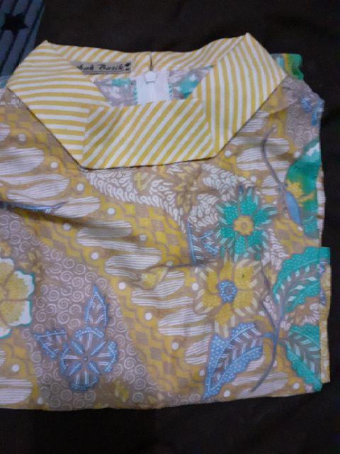 Tunic Afika Santika Pastel #2 Tunic Batik Cantik Tunik Batik Formal Seragaman Batik Kerja Bagus