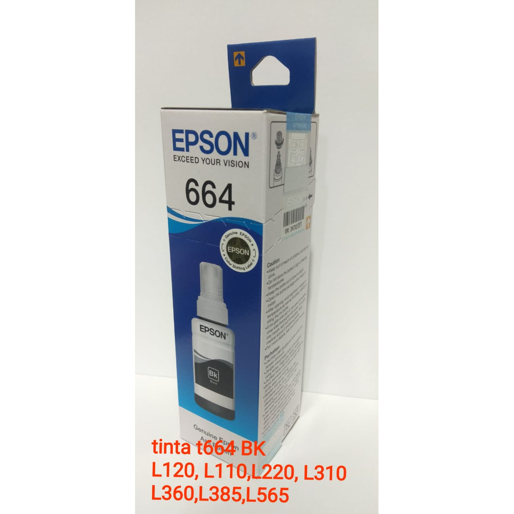 

T6Etfe4E Tinta Epson Original 6641 Black- L110,120,L220 E57Dtgfe