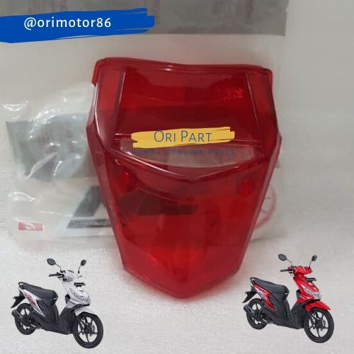 Mika Lampu Belakang Beat Karbu Kaca Lampu Rem Beat Lama Lensa Lampu Rem Bear Kaca Merah Stop Lamp