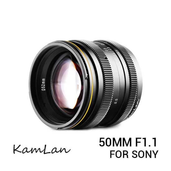 Kamlan 50mm f1.1 APS-C for Sony E-Mount