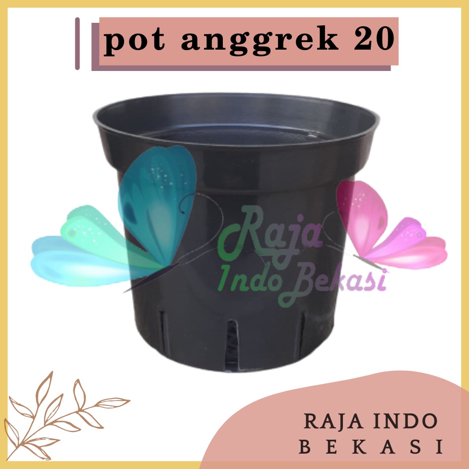 Pot Plastik Anggrek Uk 20 Cm Pot Bunga Anggrek Orchid 20cm - Pot Banyak Lubang