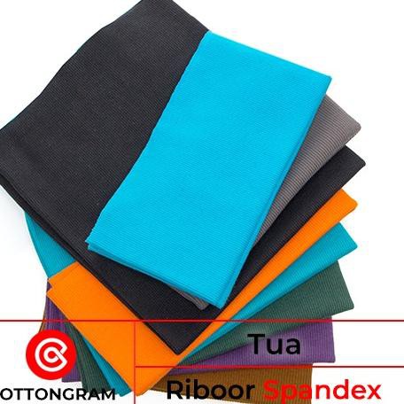 Spesial Kain Bahan Rib Jaket Rib bur Spandex Cotton Warna Tua